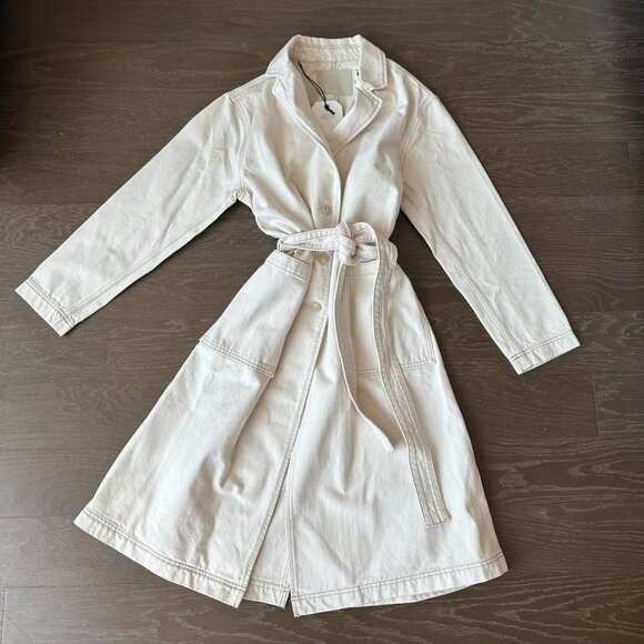 Levi's Jackets & Blazers - Levis Cream Denim Trench Coat